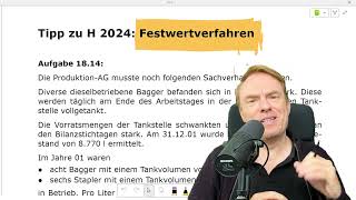 Festwertverfahren  Prüfungstipp für H2024  Vorratsbewertung in BilanzbuchhalterKlausur [upl. by Jud886]