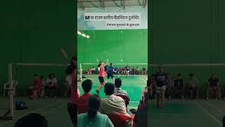 A Glimpse of state level badminton girls Doubles Match ll badmintonasiachampionships shortvideo [upl. by Given976]