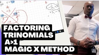 Algebra 1 Factoring Trinomials  Magic X Method dellymathsconcepts fast cxcmaths algebra1fsa [upl. by Benenson]