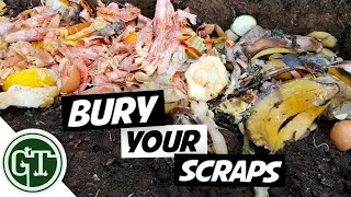 Bury Kitchen Scraps Directly in Garden Soil and this Happens [upl. by Klehm]