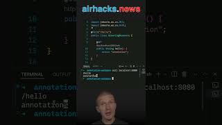 What is the Purpose of an Annotation java shorts coding airhacks [upl. by Yoral]