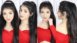 New Latest Ponytail Hairstyle With Trick  New Hairstyle  Easy Hairstyles [upl. by Aldridge]