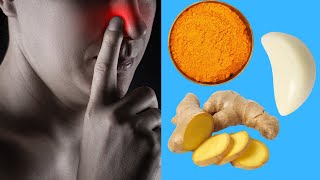 How To Cure Sinus Congestion with Ginger Garlic and Turmeric [upl. by Elbertine689]