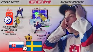 MS v hokeji 2024  Slovensko  Švédsko NHL 24 [upl. by Dibbell219]