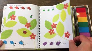 KidsBooks Детская книга Usborne Fingerprint Activities Garden [upl. by Aicemak]