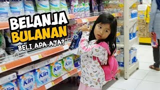 BELI APA AJA YA  BELANJA BULANAN  DAILY ROUTINE SENJA FIRSTA [upl. by Arytas]