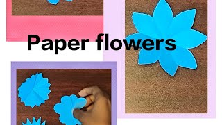 Childrens day special😀🎉🎊 How to make paper flowers in 5 shapes🌺🌸🪷🏵️💮 AmisArtplanet art 2024 [upl. by Saenihp417]