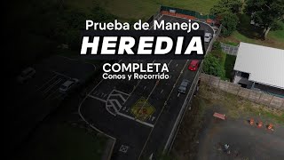 Video COMPLETO prueba de manejo HEREDIA Plantel Conos y recorrido en la prueba de Heredia ✅️86310030 [upl. by Vilma]