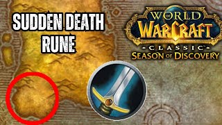 Sudden Death Rune Guide for Warriors  Season of Discover Phase 4 [upl. by Natalia]