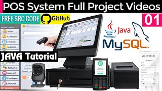 Java MYSQL NetBeans POS inventory System Full Project with Src code 1 Tour  DappCode Powerful POS [upl. by Malan]