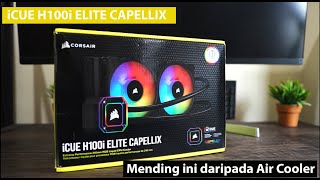 Corsair iCue h100i Elite Capellix  REVIEW INDONESIA [upl. by Atwahs]