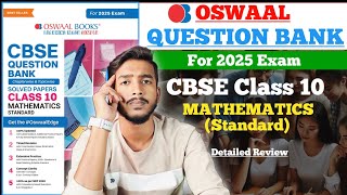 Oswaal CBSE Question Bank Class 10 Maths Standard 202425  Oswaal Question Bank Class 10 Review [upl. by Yrffoeg]