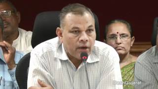 Glimpses of Gordhan Zadafias press conference in Ahmedabad [upl. by Annahsit]