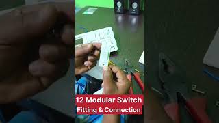 12 Modeler Switch Board Fitting And Connection ytshorts reel electrical reelsvideo viralreels [upl. by Otnicaj439]