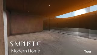 Bloxburg  Simplistic Modern Home  House Tour [upl. by Siuoleoj159]