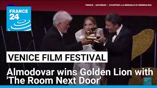 Almodovar wins Venices Golden Lion with The Room Next Door • FRANCE 24 English [upl. by Eramal]