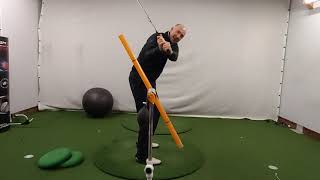 Golf Drills For The Lounge No 12  If Your Divots Point Left of Target This Drill Will Help [upl. by Idyh]