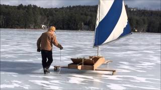 Ice Boating in New Hampshire  Bedford Community TV [upl. by Eetnod]