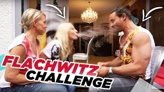 FLACHWITZ CHALLENGE mit 3 Blondinen SCHNAUZE VOLL [upl. by Enimajneb]