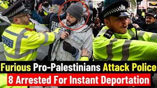 Furious Protestors Confront Police Many Arrested At ProPalestine March In London [upl. by Notla]