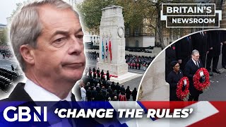 Reform UK are politically significant  FURY as Nigel Farage BLOCKED from laying Cenotaph wreath [upl. by Gnus]