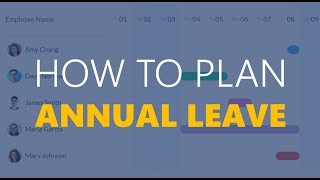 How To Plan Annual Leave For Free In 2019 [upl. by Scotty]