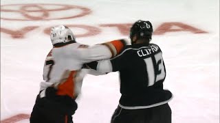 Gotta See It 3 fights erupt in 4 seconds between Kings and Ducks [upl. by Aleta]