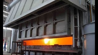 aluminium melting furnace aluminum scrap melting furnace aluminum furnace working [upl. by Aitropal]