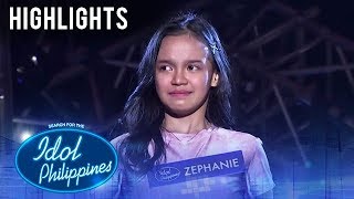 Zephanie naluha matapos ang kanyang performance  Solo Round  Idol Philippines 2019 [upl. by Armmat]