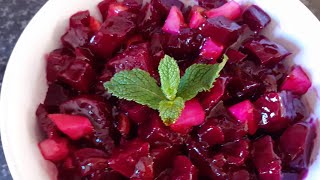 Healthy Beetroot Recipe How To Make Beetroot Salad South African Food [upl. by Redna]