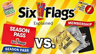 Six Flags Season Pass VS Memberships  Explained 2021 [upl. by Ajnot]