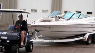 EzGo Golf Cart BK BoatnSledscom Towing a Wellcraft Bowrider [upl. by Wyatt]