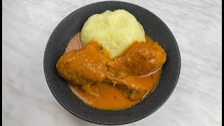 Rezept Einfacher Fufu mit Erdnussoße [upl. by Antonino]