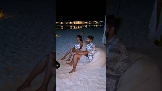 Romantic Beach Movie Date Night in Maldives 😍 [upl. by Rhu]