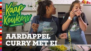 Aardappelcurry met ei  Kaap de Keuken 1  Weet wat je eet [upl. by Girardi]