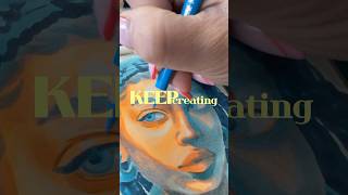 Keep Creating  art is a process drawingprocess creativeprocess sketching [upl. by Netloc]