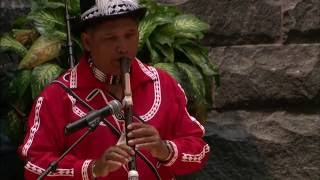 Choctaw Festival Day 1  Flute Playing [upl. by Nylauqcaj]