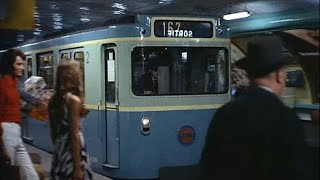 Les Charlots font lEspagne 1972 Extrait Virée dans Paris en Métro MP59 et en Autobus Berliet PCS10 [upl. by Harragan804]