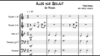 Die Prinzen  Alles nur geklaut for Brass Quintet [upl. by Worrad]