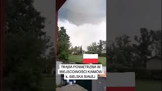 trąba powietrzna w Polsce viral airevolution storm tornado viralshorts [upl. by Ynnattirb]