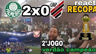 REACT PALMEIRAS 2 X 0 ATLÉTICO PR FINAL RECOPA SUL AMERICANA CONMEBOL 2022 [upl. by Norval]