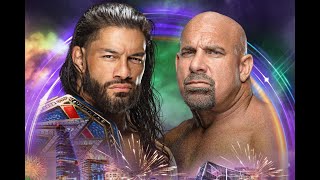 Full Match  Roman Reigns vs Goldberg  Universal Championship Match WWE2K24 [upl. by Ahsienal]