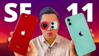 iPHONE SE vs iPHONE 11 13 TRIỆU MUA MÁY NÀO [upl. by Eenattirb]