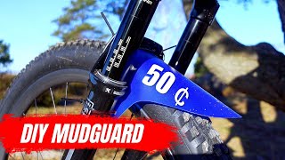 DIY easy MTB MUDGUARD for less than 50 cents [upl. by Alyss]