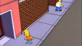 Homero y Bart se cruzan en la calle [upl. by Ybreh]