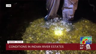 Flooding in Indian River Estates in St Lucie County [upl. by Nwahsuq]