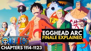 One Piece Egghead Arc Finale Chapters 11141123 Review amp Explained [upl. by Lytsyrk]