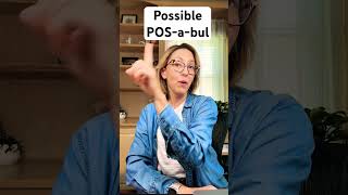 Learn how to pronounce POSSIBLE  SHORTS Quick English Pronunciation Mini Lesson Learnenglish [upl. by Pinchas]