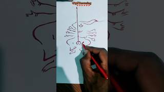 Ma Durga Drowning 🚩🚩 Navratri Special Drowning navratrispecial madurgadrawing shorts lifetour [upl. by Neenwahs]