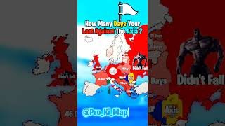 How Many Days Would Your Country Last Against the Axis 🌍 History WW2 AxisPowers Shorts [upl. by Ritter]